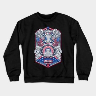 vintage frame happy fourth of july independence day of united states of america Crewneck Sweatshirt